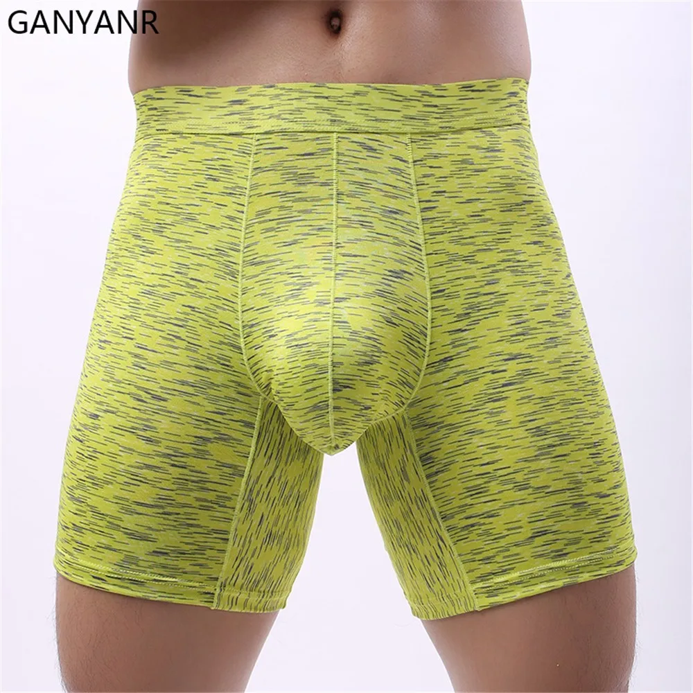 GANYANR Compression Shorts Running Tights Men Gym Leggings Sportswear Fitness Sport Basketball Sexy Yoga Tennis U convex Soccer