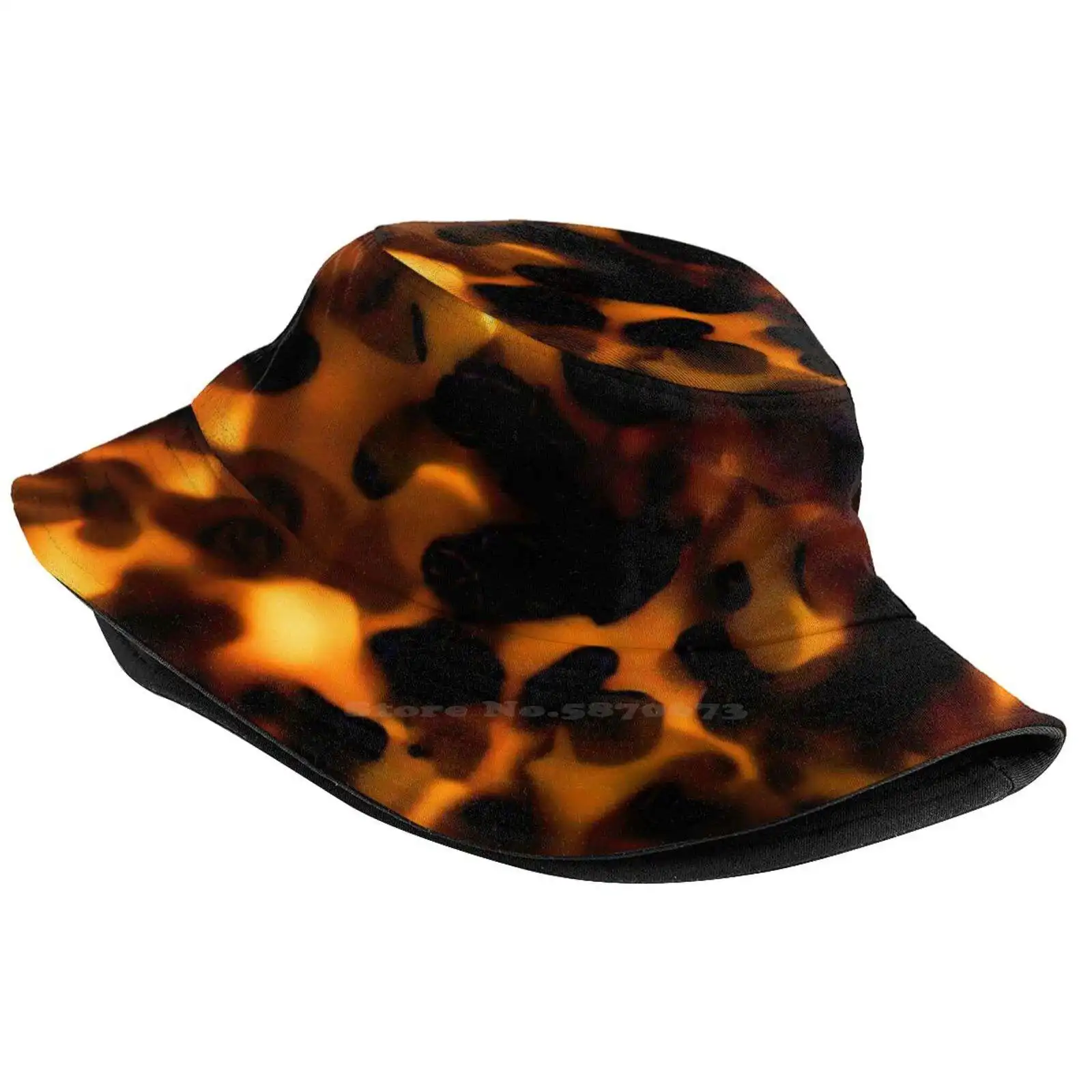 Royal Tortoise Unisex Summer Cap Sunscreen Hat Tortoise Shell Acetate Texture Textures Turtle Shell Black And White Acrylic Ink