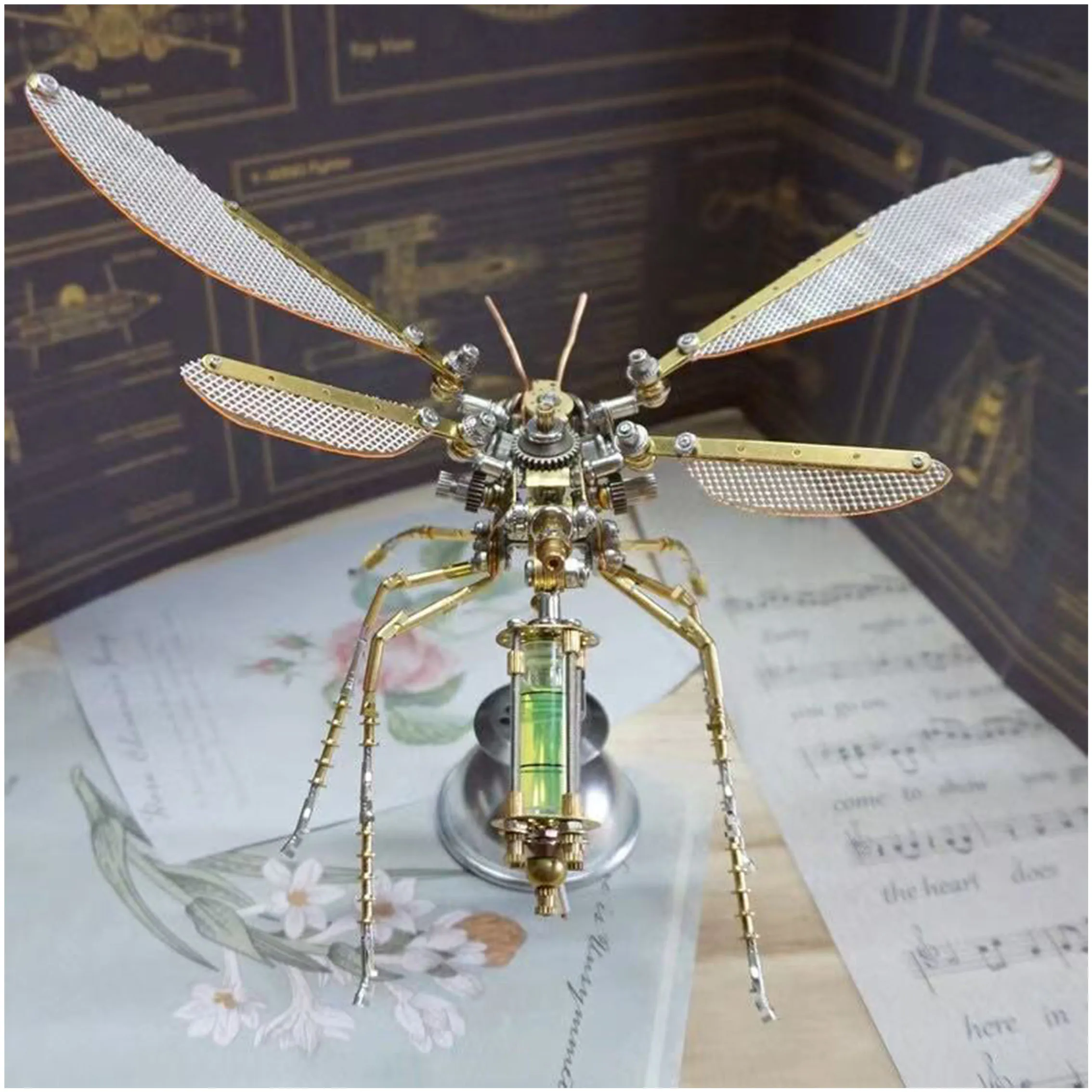 

Steampunk Mechanical Insect Mechanical mosquito Handmade 3D Ant Model Kit DIY Assembly Puzzle Birthday Gift For Kids Crafts