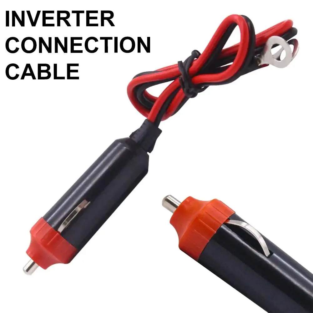 12V Car Power Supply Inverter Wire Car Cigarette Lighter Plug with Switch Fuse Universal Auto 50cm Inverter Connection Cable