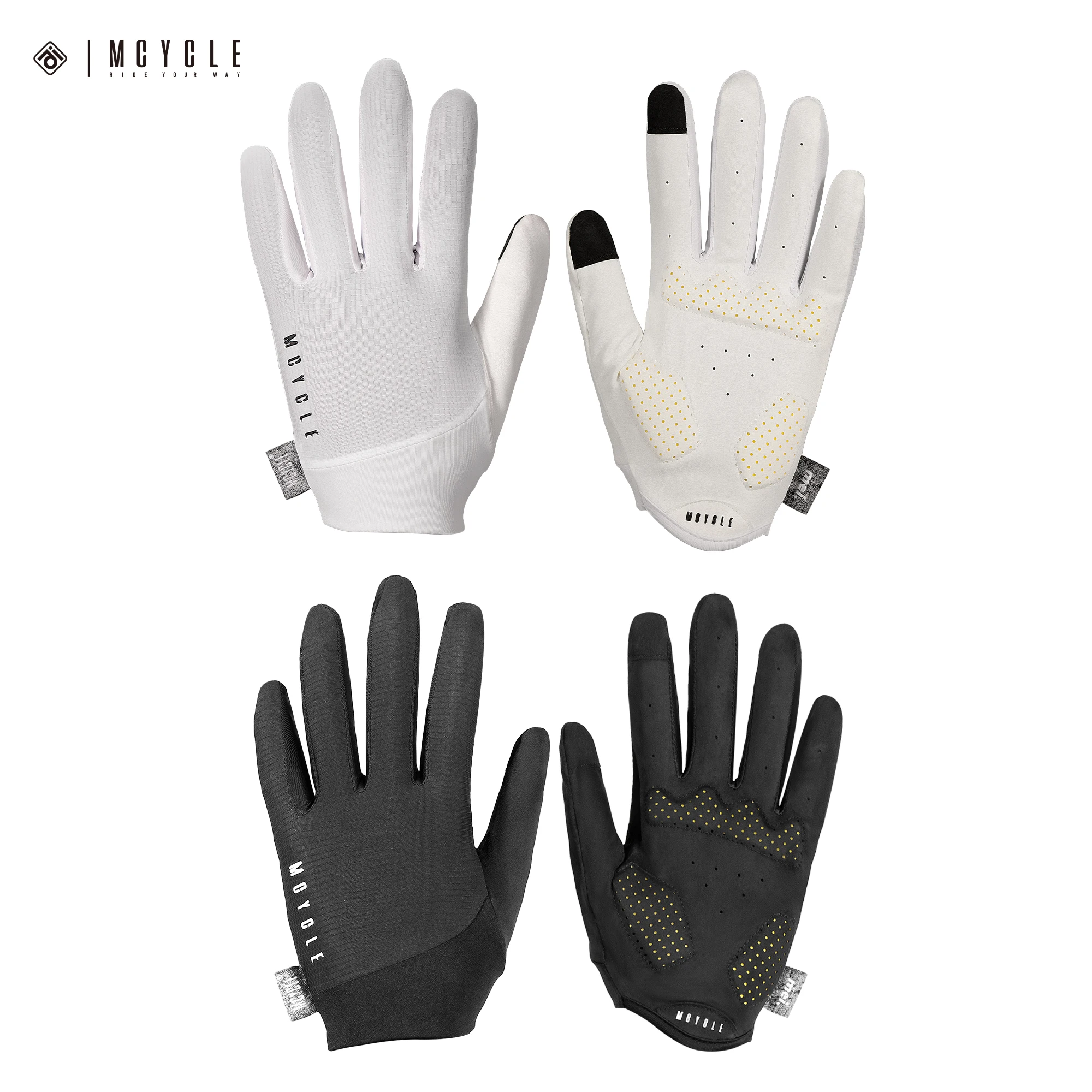 Mcycle Full Finger Gel Sport Cycling Gloves Motorcycle Gloves for Men Mountain Bicycle Gloves