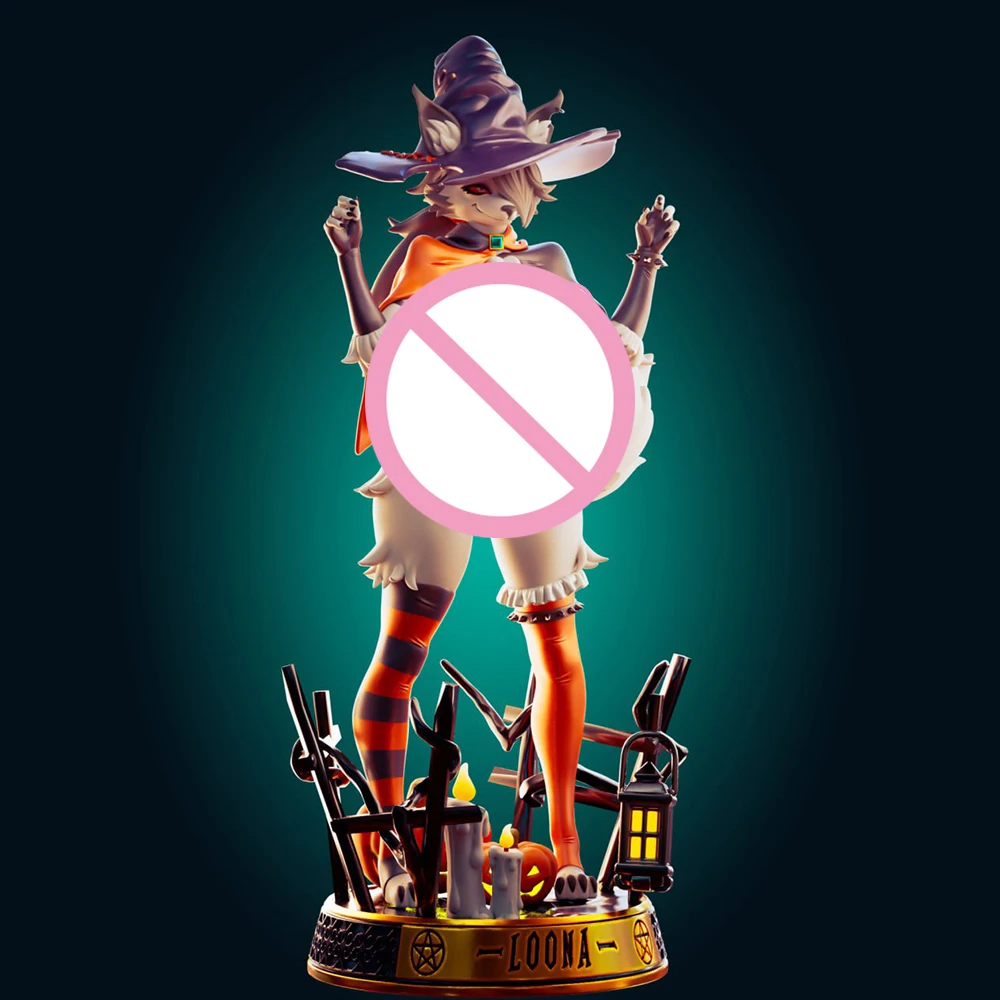 

1:24 Officer-Rhu Loona Halloween NSFW 3d Print Resin Toy Kit Gk Unpainted Figurine Diy Unassembled Statue Figures Model Toys