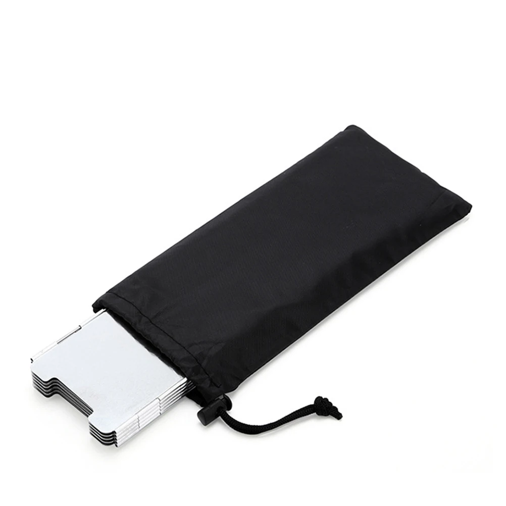 

1 Set 9 Plates Stove Windscreen For Outdoor Camping Cooking Bbq Lightweight Aluminum Alloy Foldable Portable Wind Blocker For