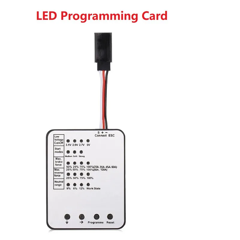 Surpass Hobby LED ESC Program Card for Waterproof Brushless ESC 25A /35A /45A /60A /80A /120A