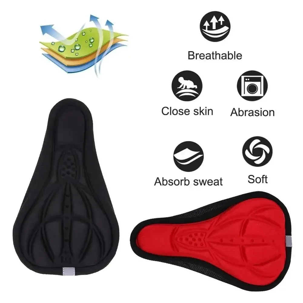 AliExpress NONE 1PC Bicycle Saddle Cover 3D Soft Thickened Sponge Pad for MTB Breathable Outdoor Cycling Seat Cushion Bike Accessories