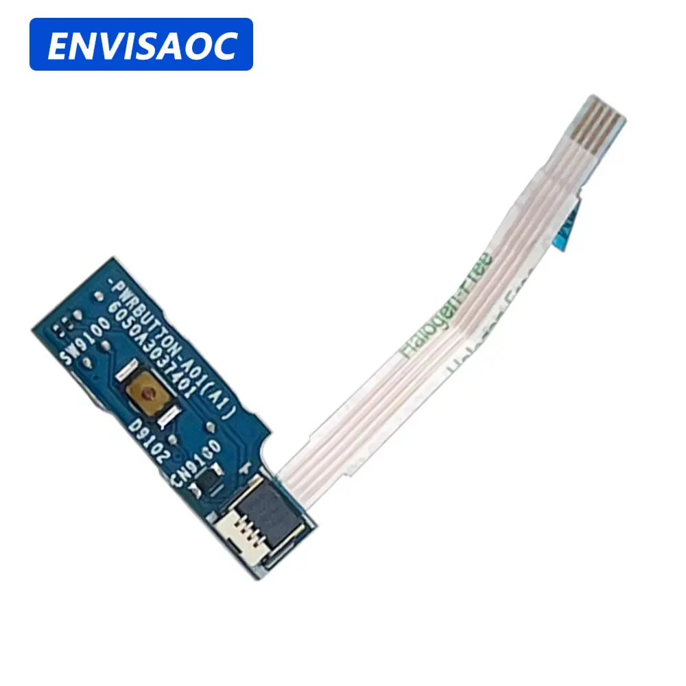 Placa de botón de encendido OEM para HP EliteBook X360 1040 G5 1040 G6 con cable y accesorios de reparación 6050A3037401