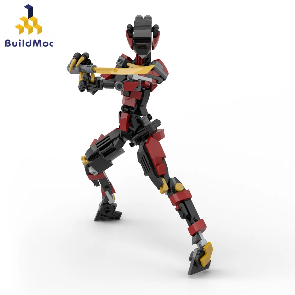 

BZB MOC 248PCS Ninja Girl Robot Figures Building Blocks Female Mecha Toys Set DIY Bunny Girl Bricks for Adults Collection Gifts