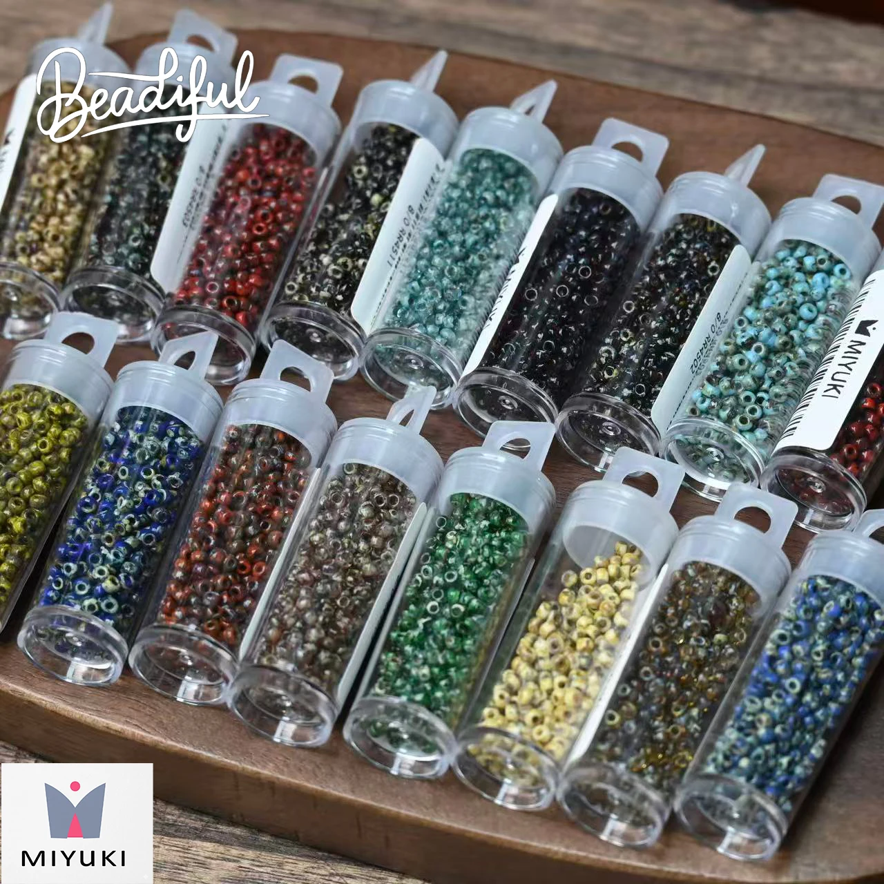 

MIYUKI RR 2.2mm Picasso Seed Beads 10g ~1000pcs – Japan Boho Earthy Beads for Jewelry Making DIY
