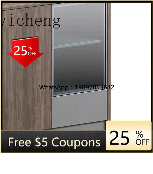 

ZZ desk side tea cabinet meeting floor storage low cabinet window side data storage cabinet