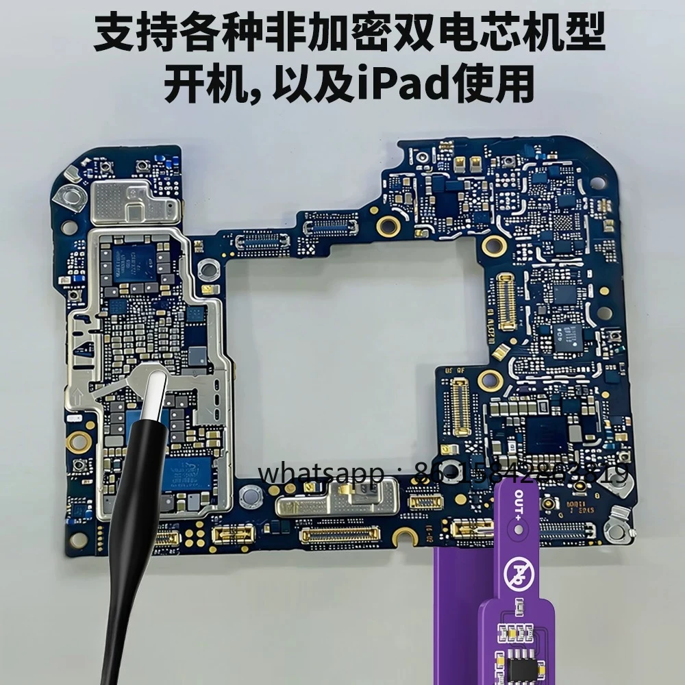 M191 Battery-Free Boot Clip for iPhone Android iPad, Single Board Power-On Startup Cable for Mobile Repair