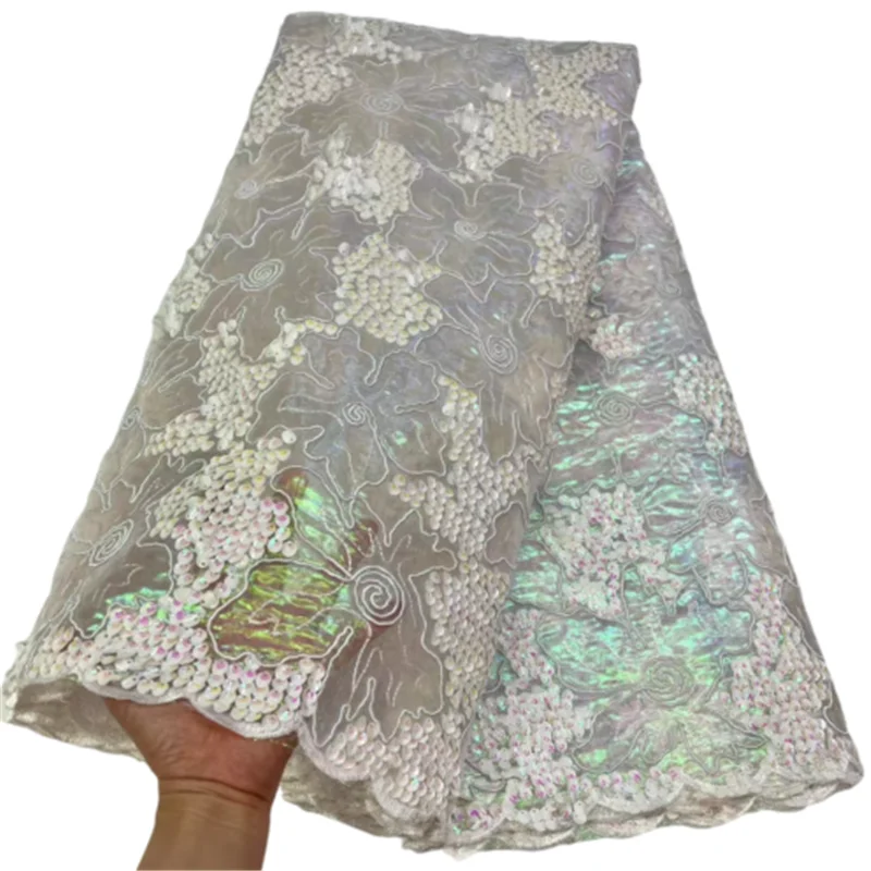 African Dry Lace Fabric With Stones Swiss Voile Lace in Switzerland Embroidery Nigeria Cotton Lace Fabrics Sewing H9909