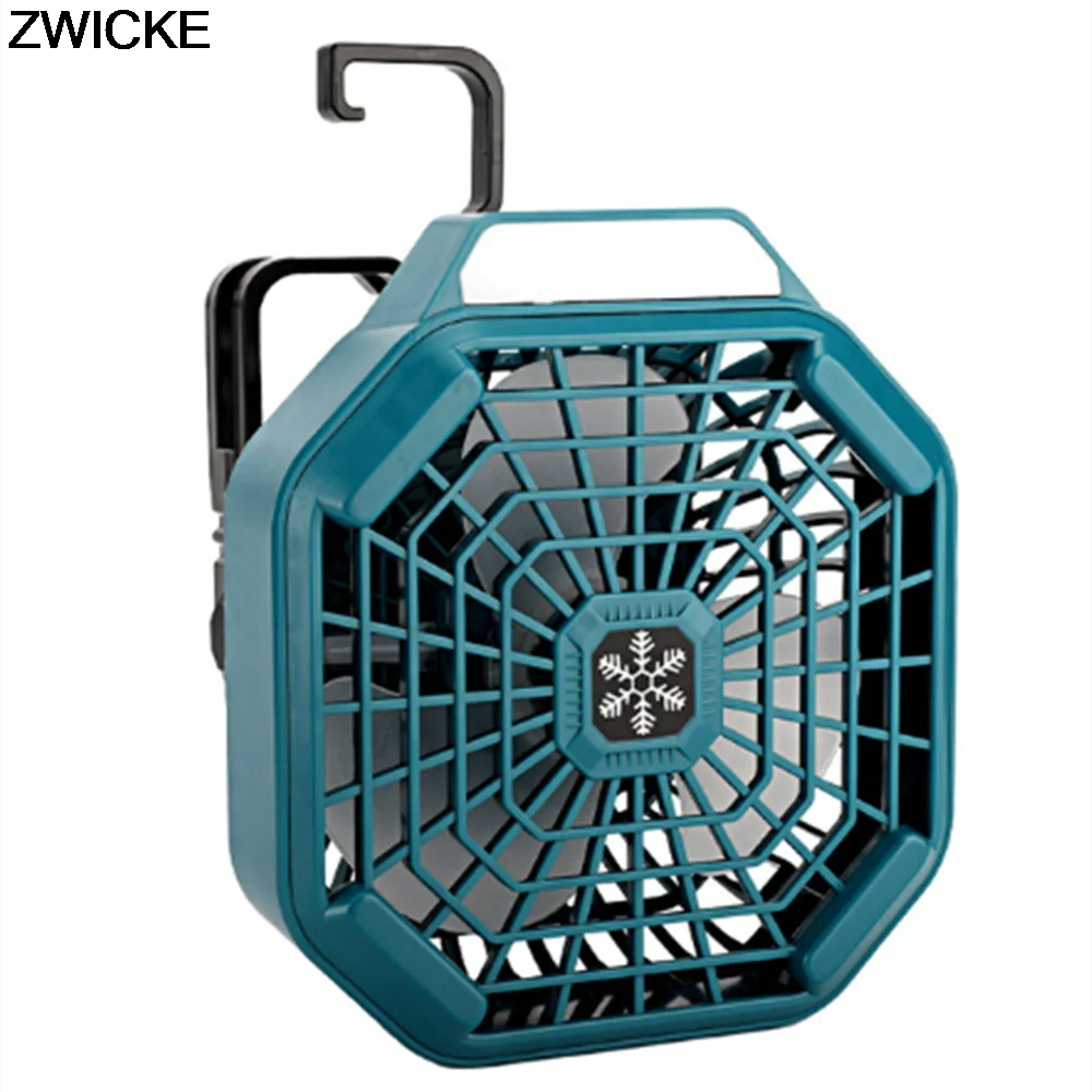 Outdoor fan For Makita 14.4-18V lithium ion battery multi-functional fan portable camping outdoor fan