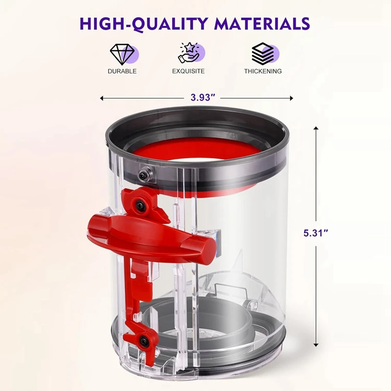 Staub behälter für Dyson v12 sv18 sv20 erkennt Slim/V10 Digital Slim Staubsauger Kanister Zubehör, Teile-Nr. 965272-01