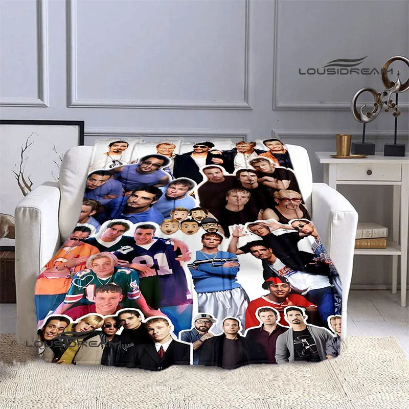 BSB band backstreet boys printed blankets Flannel Warm blanket Soft Cozy Blanket Travel Blankets bed linings Birthday Gift