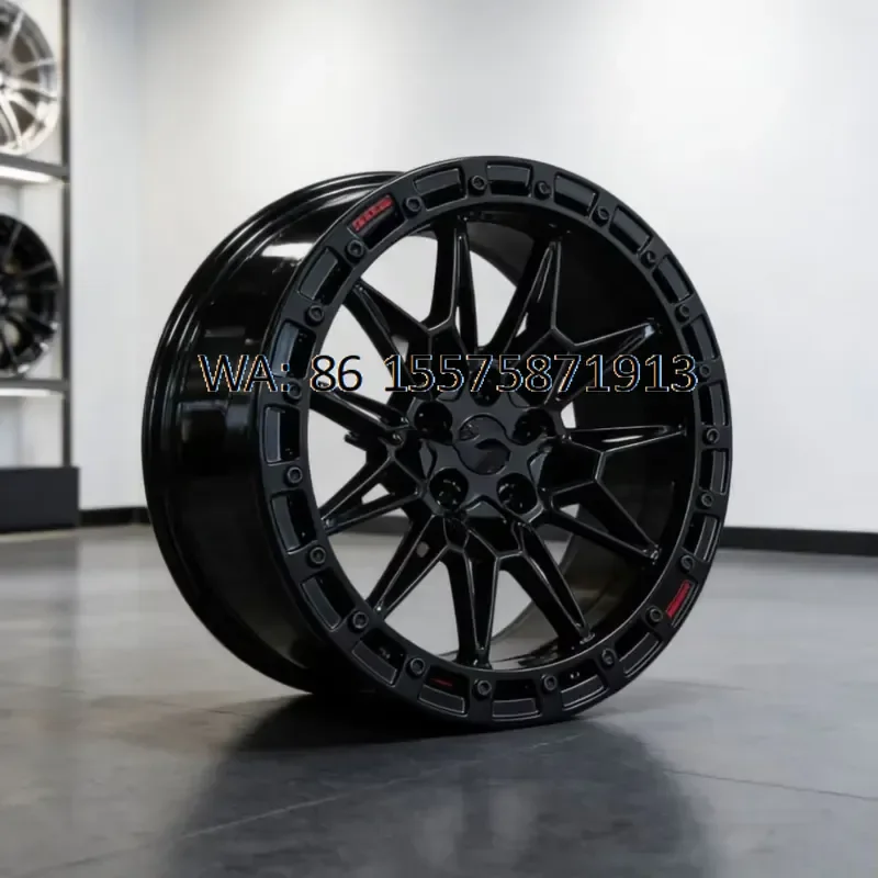 18x11J 2 Rear Beadlock Forged Aluminum Wheels 5x114.3 Drag Racing 4 Piece New 20mm ET for GT
