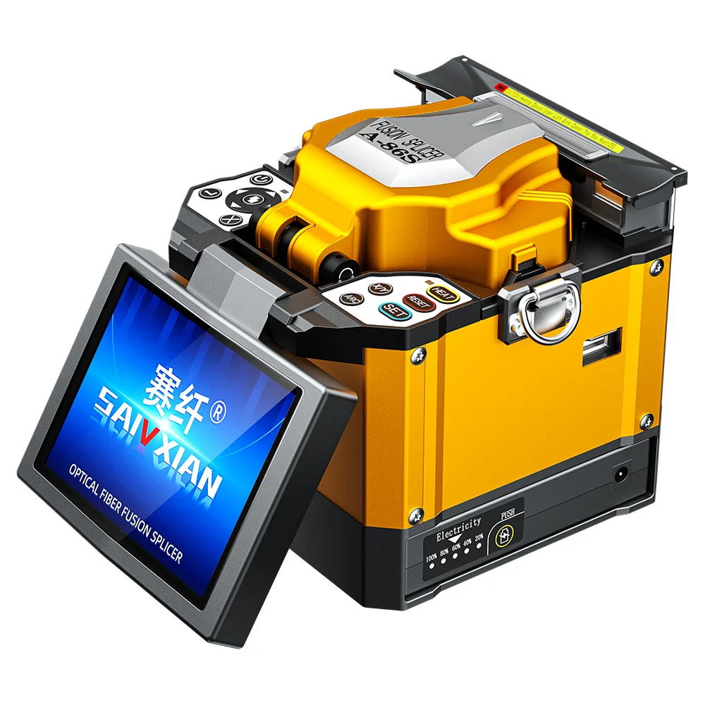 

A-86S Fusion Optic Fiber Splicer Core-to-Core Alignment for FTTH Outdoor Network SC Connector Type