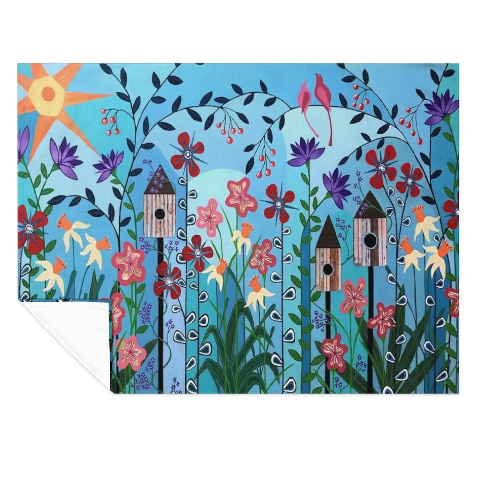 

Can't Wait Til Spring Throw Blanket Cute Multi-Purpose Picnic Polar Blankets