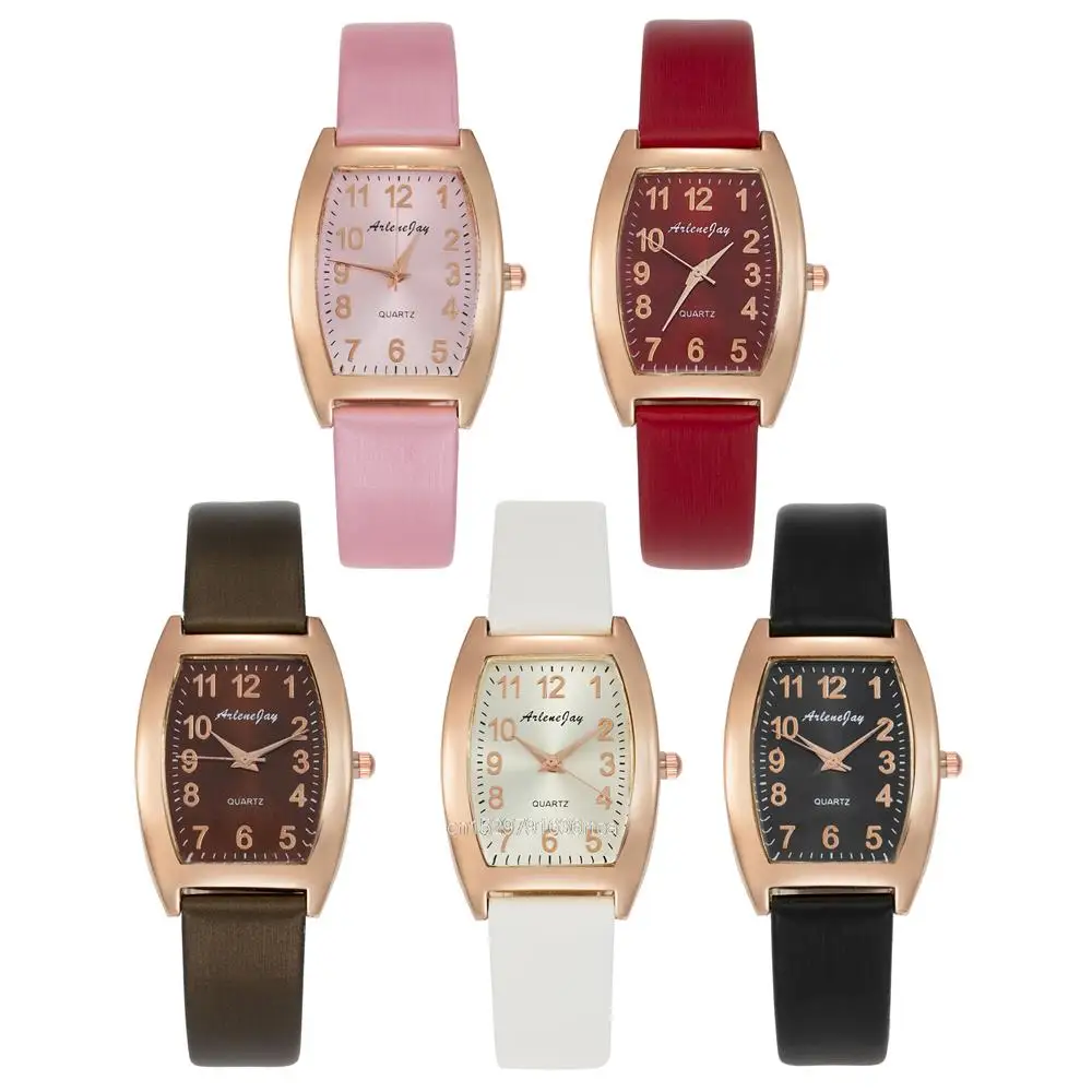 Fashion Rectangle Women Watches Qualities Ladies Wristwatches Quartz Leather Clock 2023 Bayan Kol Saati Female Dress Watch Gift