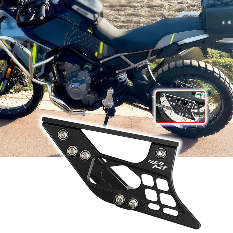 450MT Motorcycle Chain Swingarm Guide Slider Roller Guard Chian Protect Cover For CFMOTO MT450 CF 450 MT 450mt 2024 2025 2026
