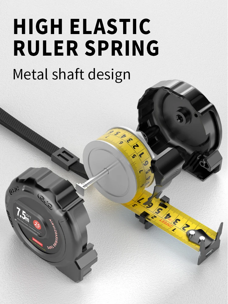 Wear-Resistant Steel Tape Measure Measuring Tools Anti-Corrosion Retractable Ruler Woodworking Ruler Measuring Tools