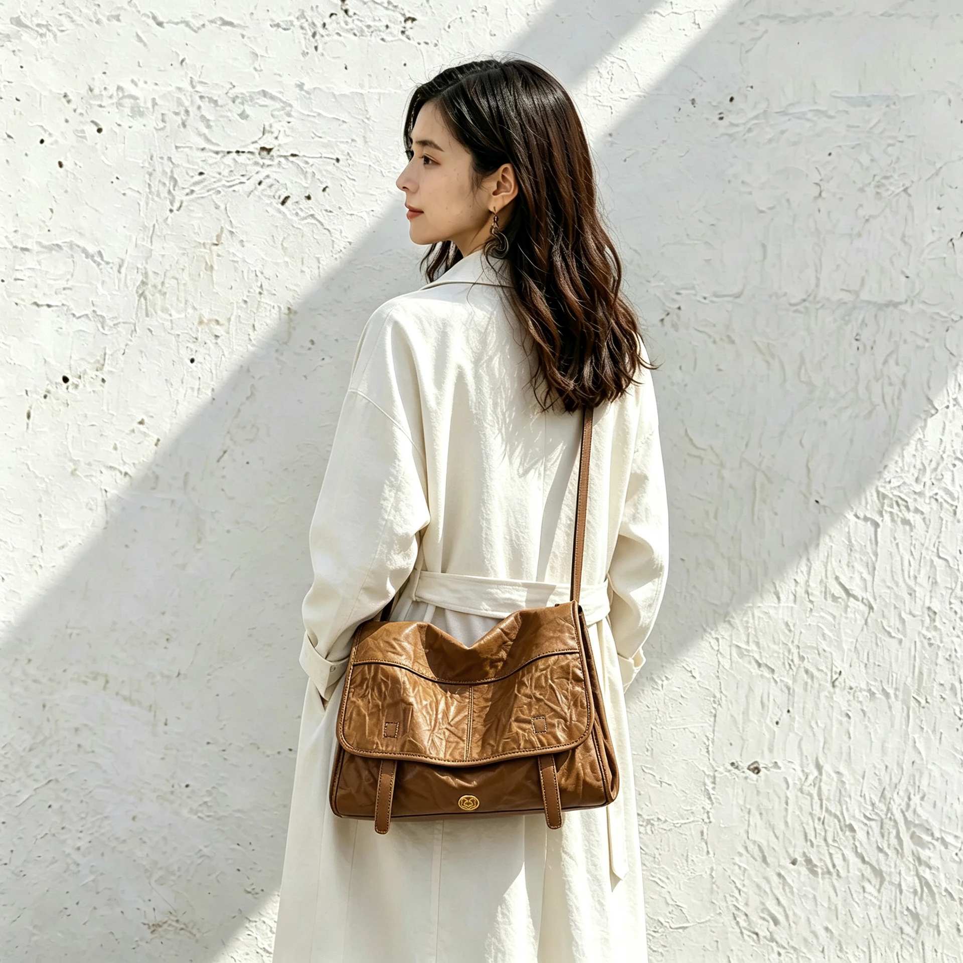FOXER Genuine Leather Women's Shoulder Bag Adjustable Strap Female Crossbody Bag Lady Large Capacity Underarm Flap Bag