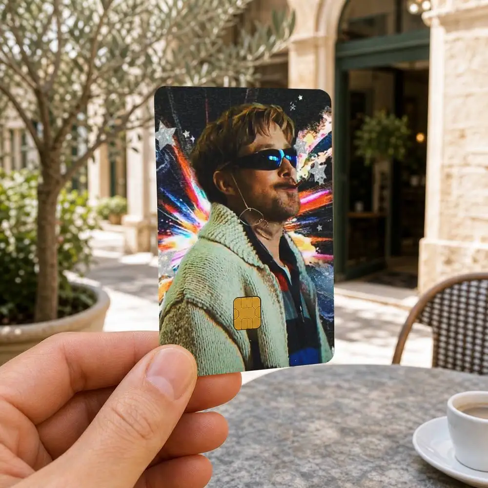 Ryan Gosling P-Project Hail M-Mary  HD Waterproof Card Skins Protective Stickers for Credit Bank Game Cards