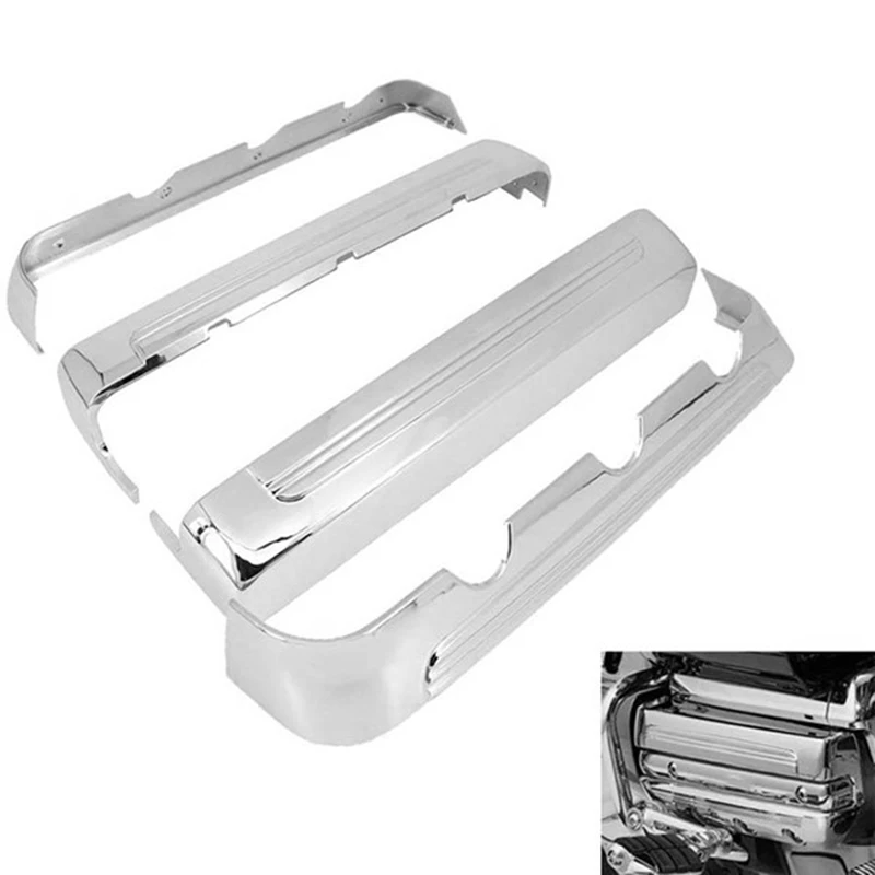 

Chrome Motorcycle Engine Frame Side Cover Case For Honda Gold Wing GL1800 F6B Trike 2001-2017 Valkyrie 2014-2015