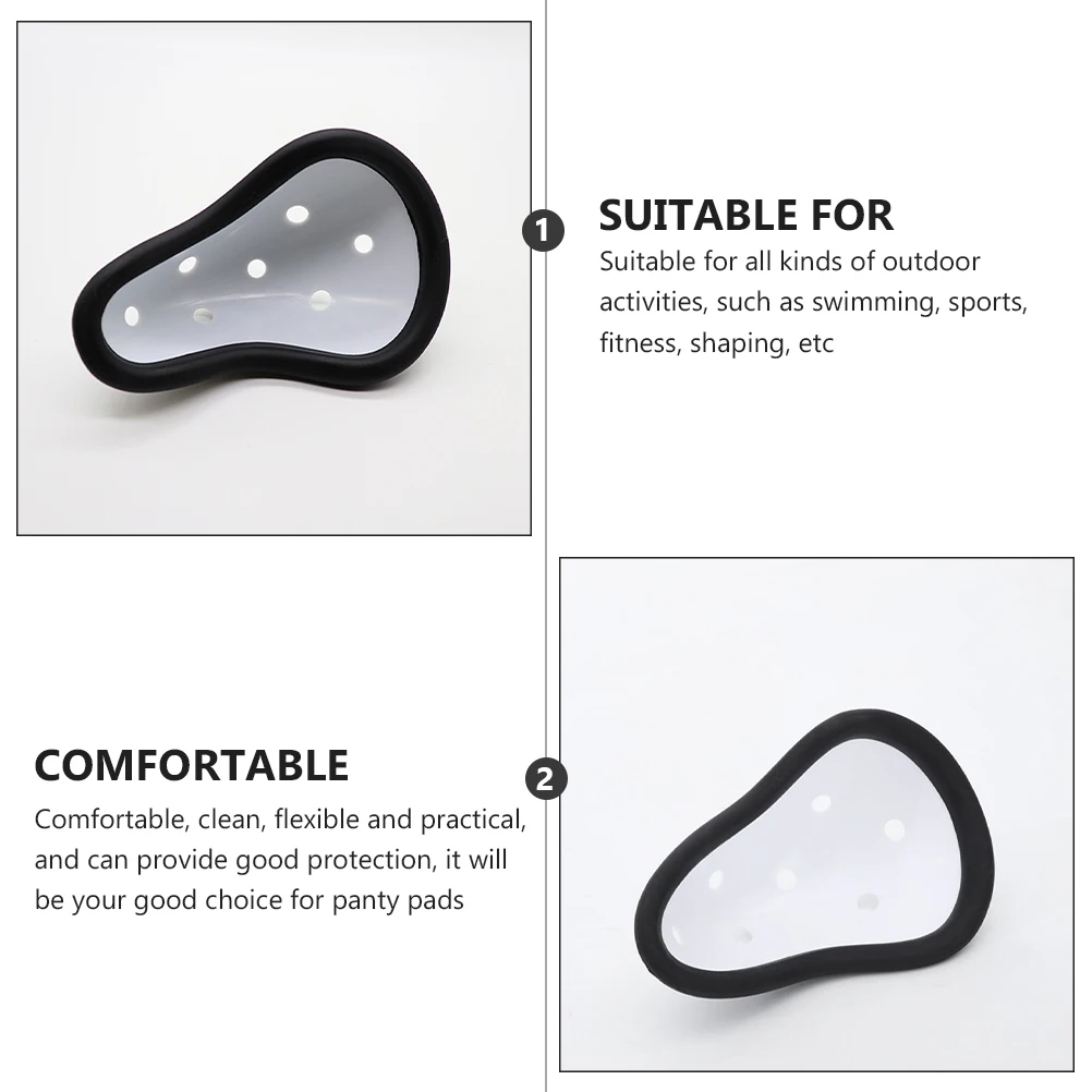 

2 Pcs Football Crotch Protection Safe Equipment Strong Cushion Protective Protector Sports Eva