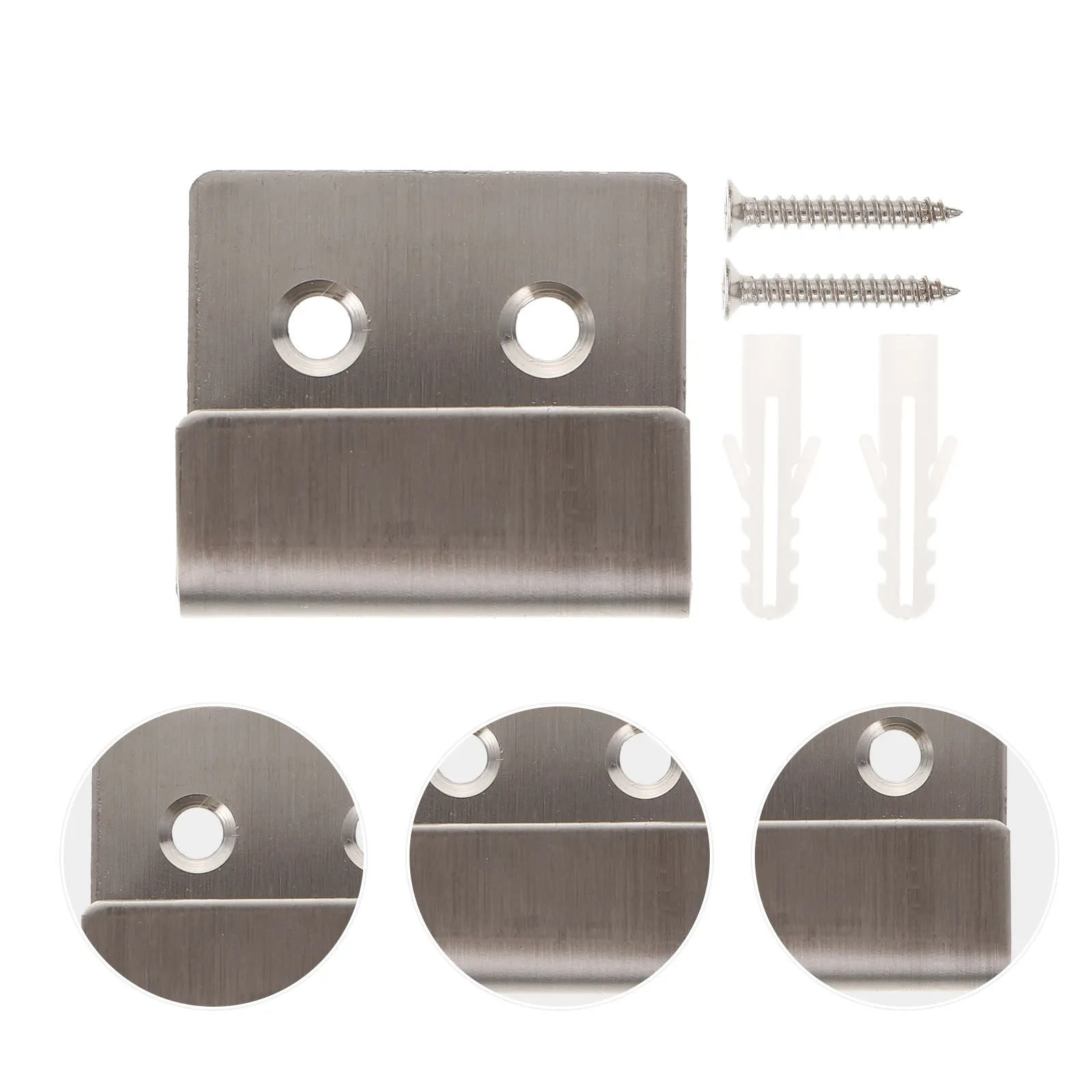12Sets Sturdy Stainless Steel Wall Hooks Easy Install with Screws Smooth Surface Tile Wall Bracket for Ceramic Tile Drawing