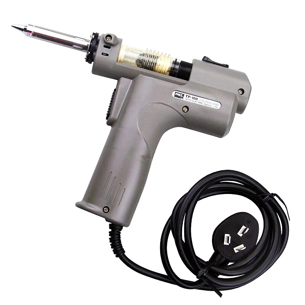 TP-100 Electric Vacuum Desoldering Pump Solder Sucker Gun 110/220V 50/60Hz Automatic Suction Desoldering Gun Electric Absorb Gun