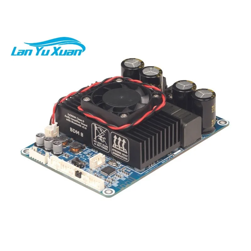 

BDM8 TPA3255 2x300W Bluetooth5.3 Power Amplifier Board Stereo High Power Audio Amplifier Board Support PC DSP Tuning