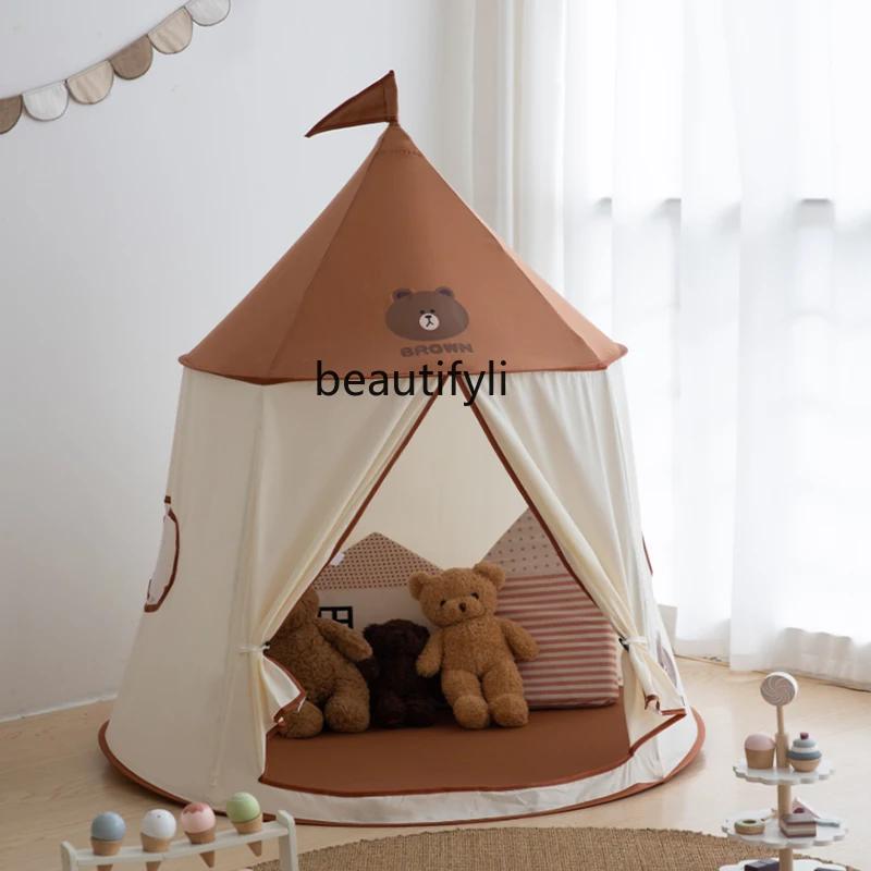 

Children's tent indoor household baby playhouse boys and girls, castle dollhouse small house