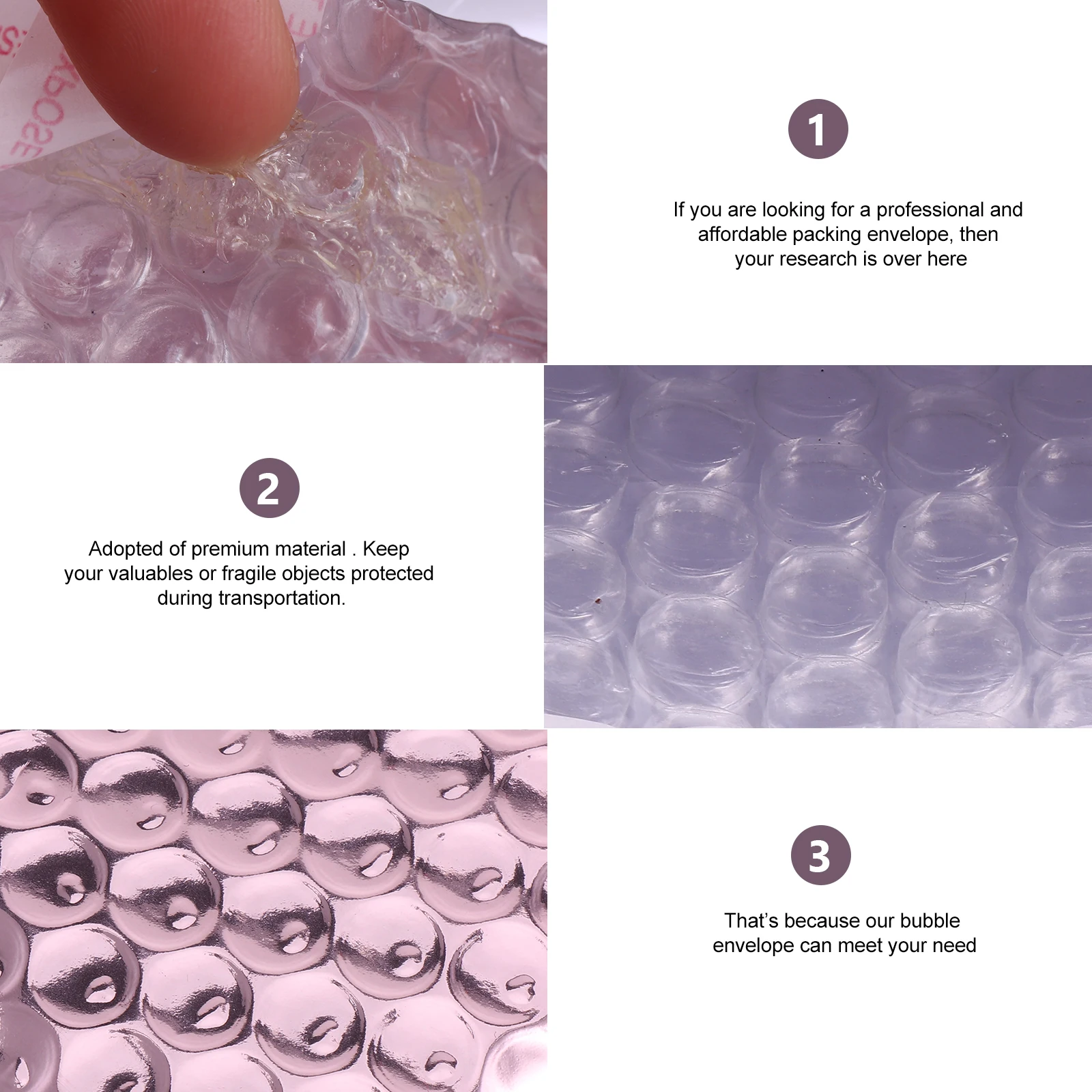 

12pcs Eco-Friendly Waterproof Bubble Envelope Bag Reusable Padded Envelopes Strong Packing Mailing Protection For Phones