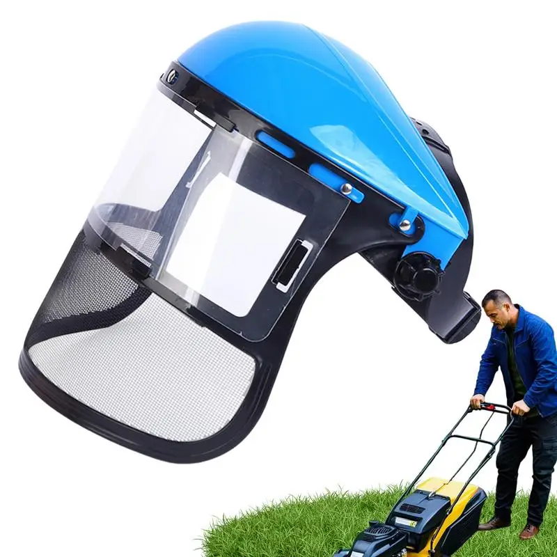 

Dust Face Covers for Construction Work Steel Wire Clear Vision Face Cover Breathable Mesh Type Protective Face Shield for Head