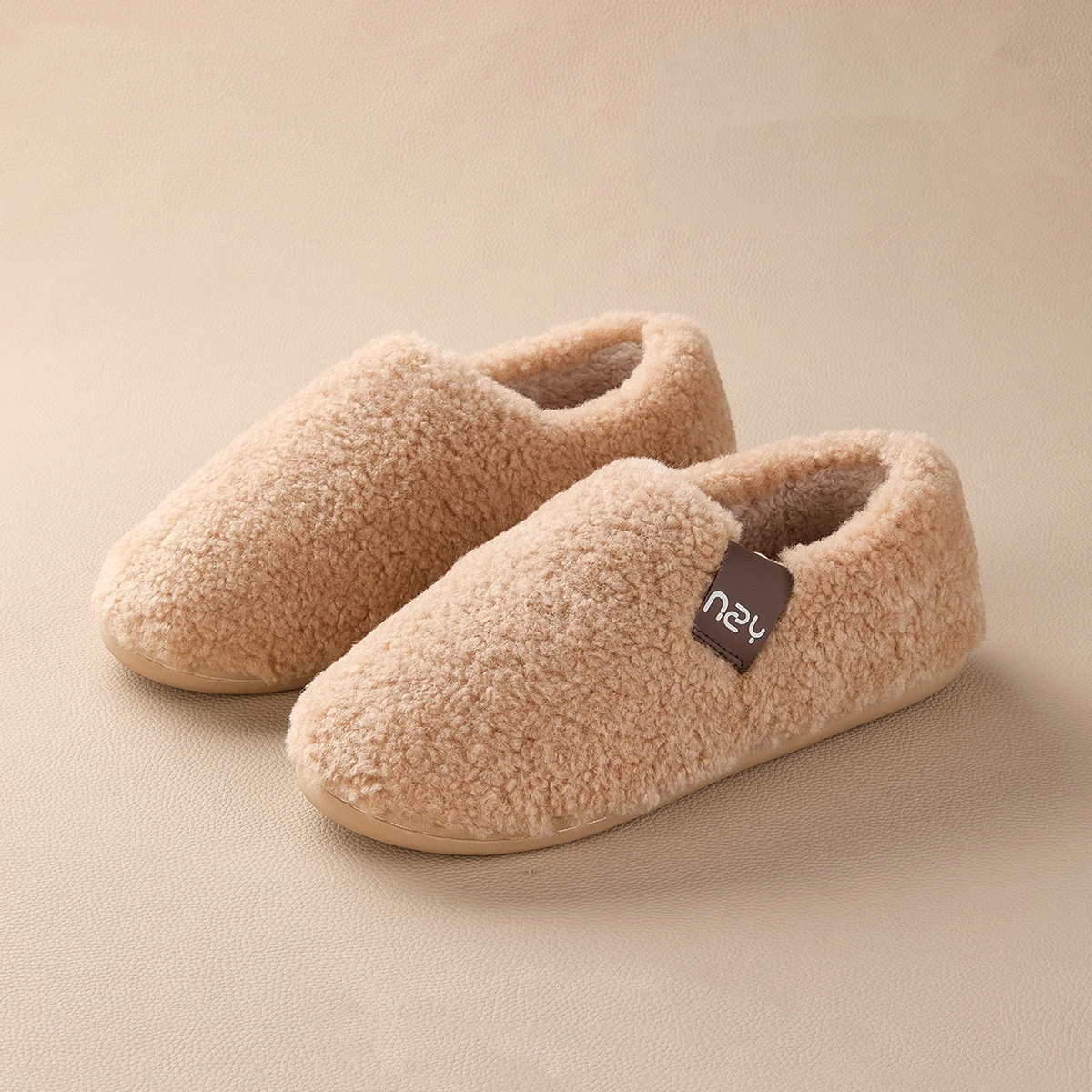 Winter Home Slippers for Women Warm Thick Sole Non Slip Indoor Slippers for Men Fluffy Bedroom Slippers for Unisex