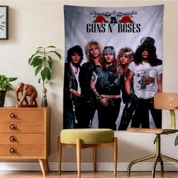 Vintage Rock Music Band G-Guns N Roses Hanging Bohemian Tapestry Home Decoration hippie bohemian decoration divination Art Home