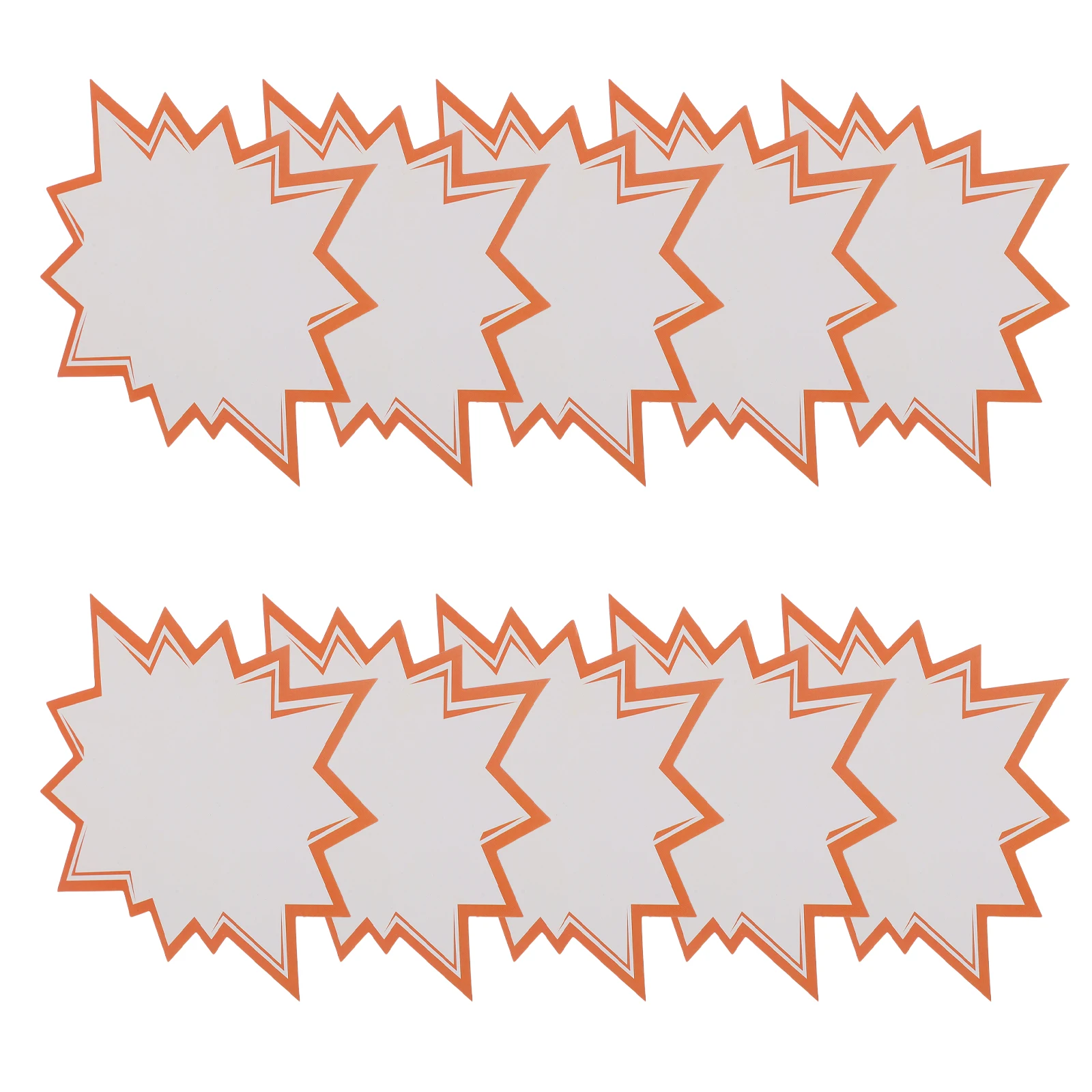 

100 Pcs Display Labels Retail Store Price Signs Sale Tags Star Burst Paper Small Tag Versatile Application Material
