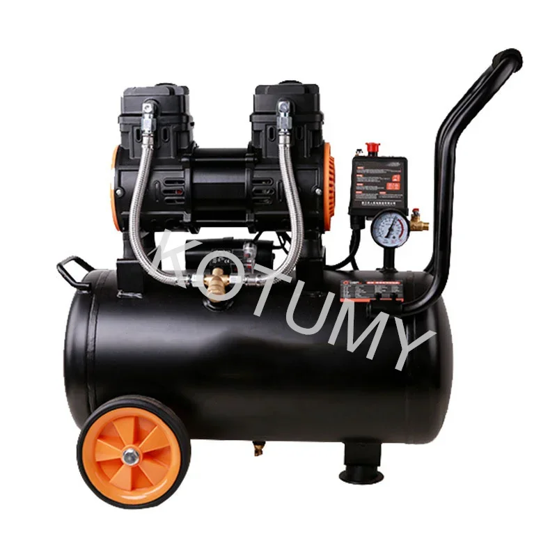 Small Silent Oil-Free Air Compressor Pneumatic Tool/Painting Operation Multifunctional Portable Woodworking Air Pump 1400W
