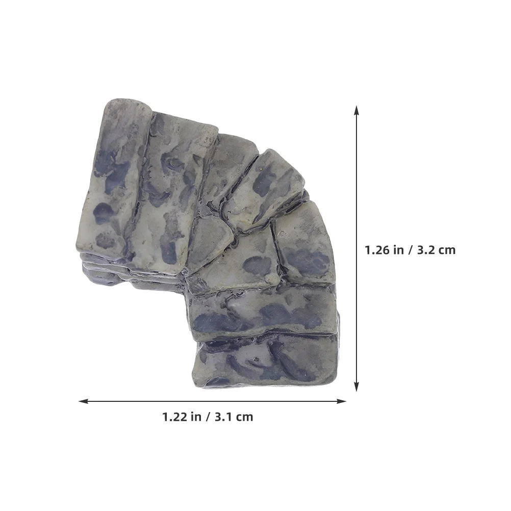 12 stücke Micro Landschaft Ornamente Miniatur Harz Stein Stufen Fee Garten Gehweg Dekor Für Puppenhaus Aquarium Bonsai Rock