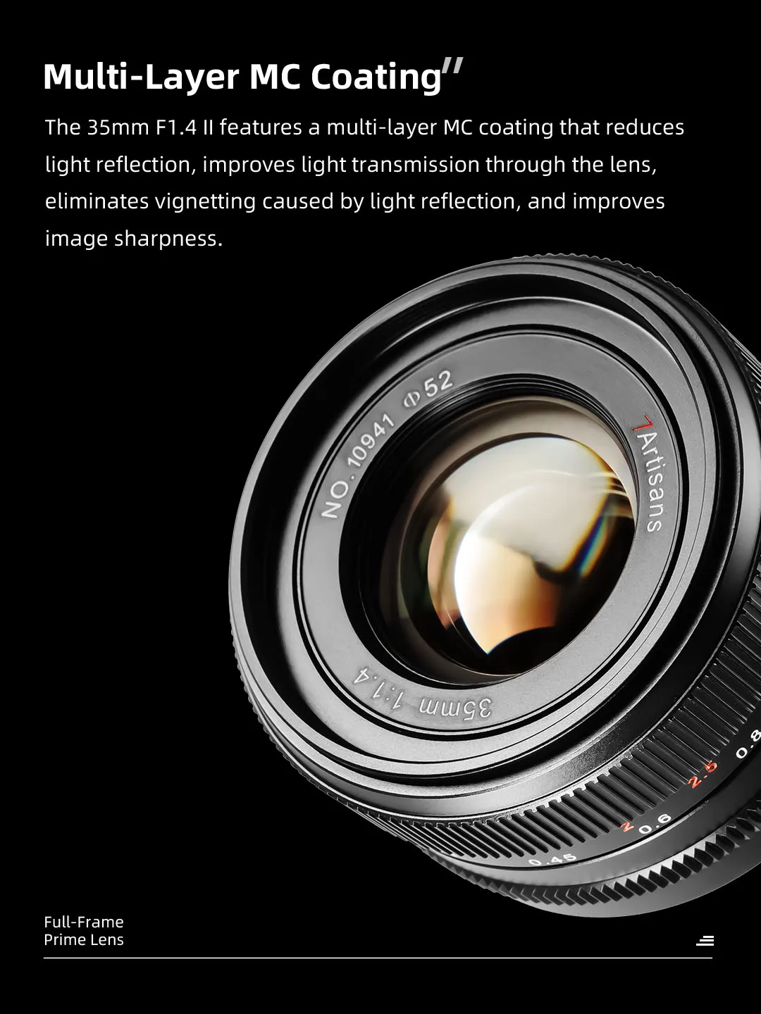 7artisans Vollformat 35mm F1.4 III Große Blendenöffnung Festbrennweiten-Kameraobjektiv für Humanwissenschafts-Fotografie mit Sony E Canon RF Nikon Z L – Detail 6