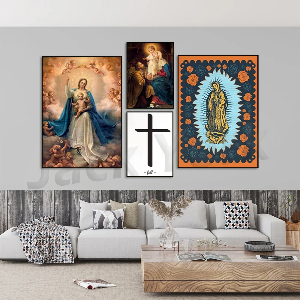 Virgin of Guadalupe,  Christian Art, Church Poster, Home Wall Decor, Christ Poster, Catholic Wall Decor, Wall Art, Christ Decor
