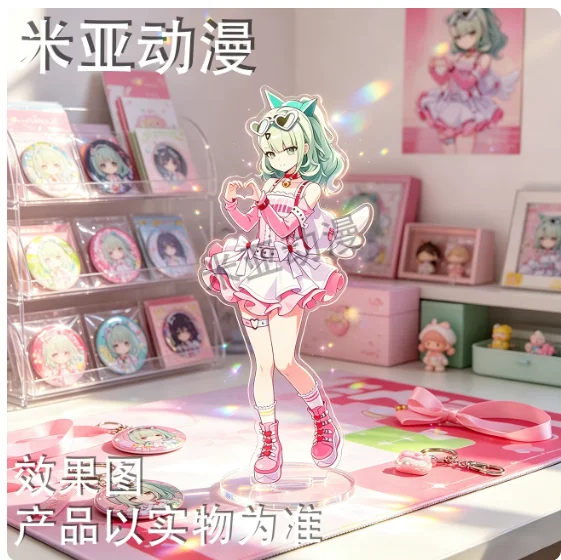 Japanese Anime Zenless Zone Zero Sunna Aria 10cm Acrylic Stand Figure Model Plate Cosplay Collection Desktop Decor Gifts MM