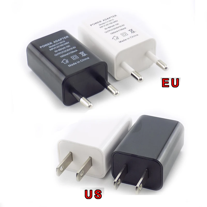 A7 Portable 5V 1A Mini Travel USB Charger Power Supply Adapter Wall Desktop Charger Charging for Power Bank Phone EU/US/AU W28