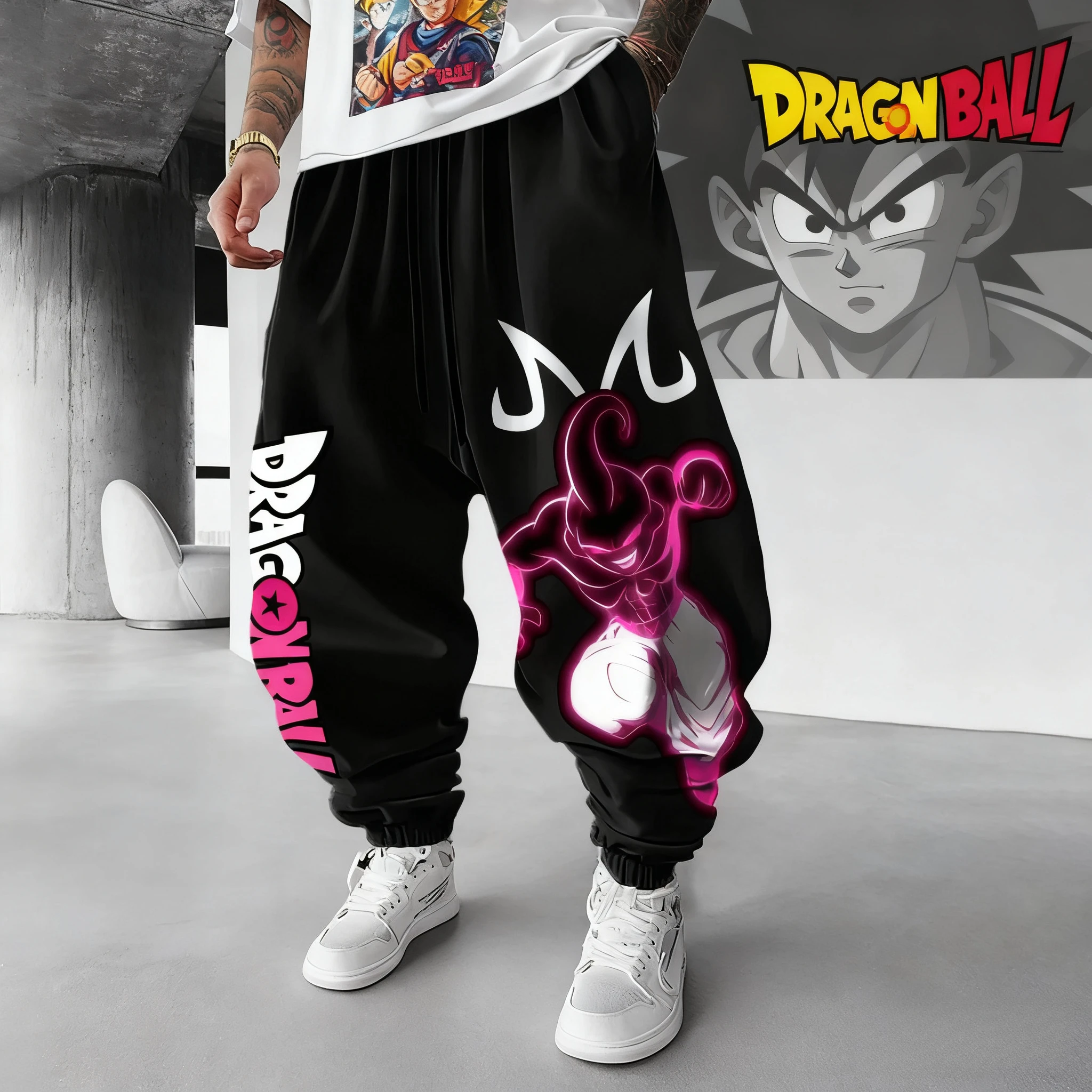 

Dragon Ball GOKU Japanese Animation Sports Trousers 2025 American Loose Autumn Warm Men's and Women's Cotton Leggings Loose Y2k