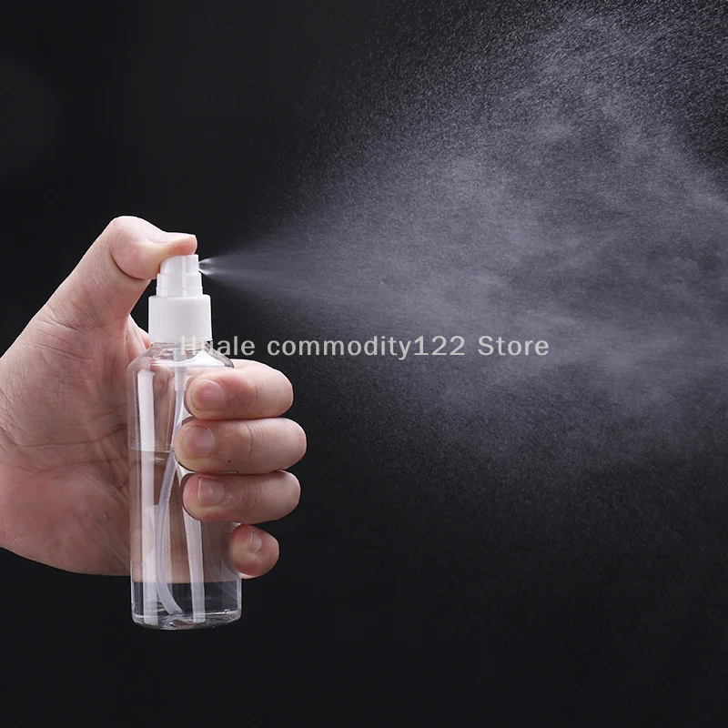 1x Transparent Empty Spray Bottles Plastic Refillable Container Empty Containers