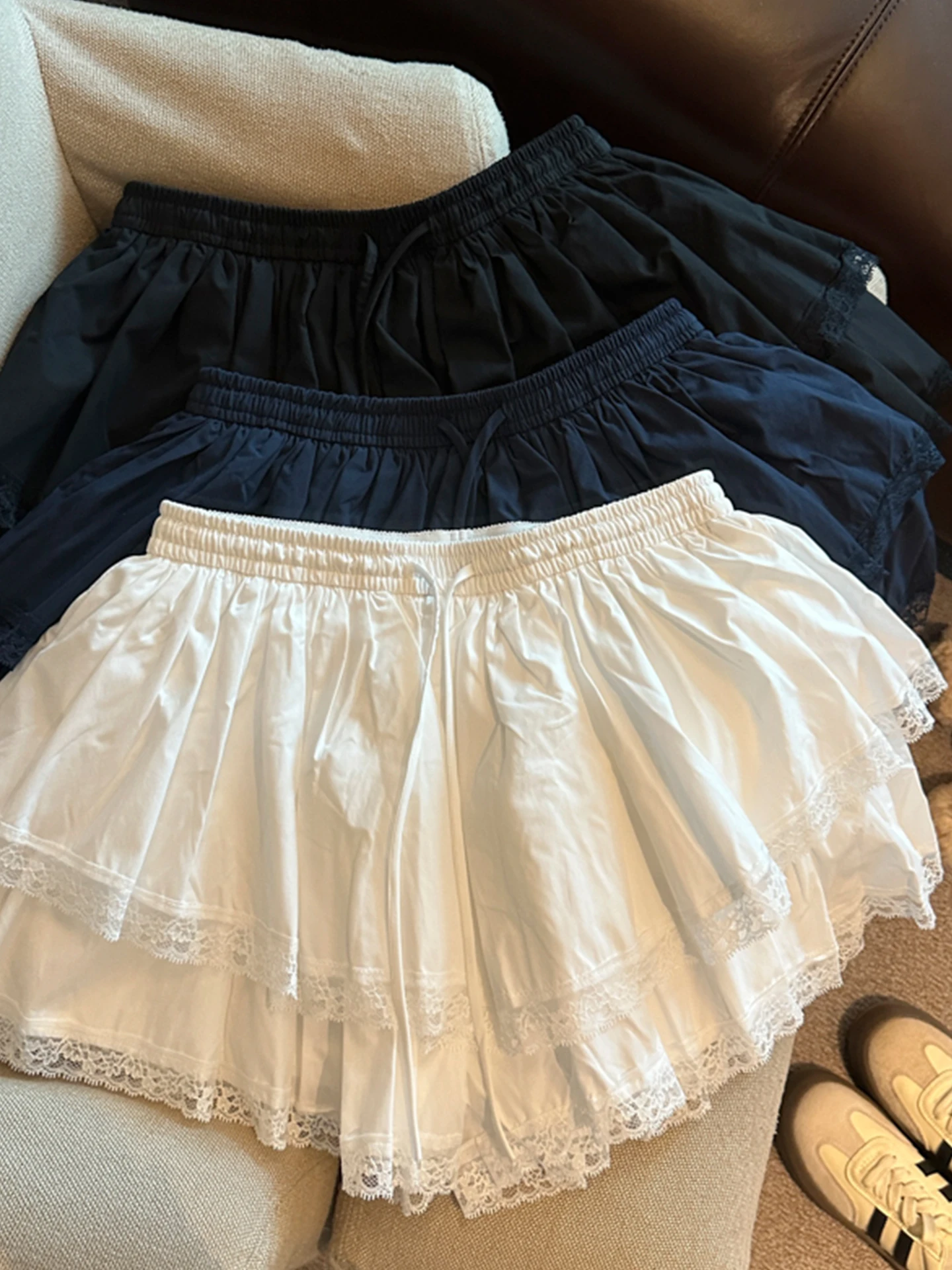 

Рекомендованная Эмили Клуд юбка-кейк с кружевной отделкой, женская, весна-лето, с эластичной талией, А-силуэт, повседневная, с высокой талией, короткая юбка