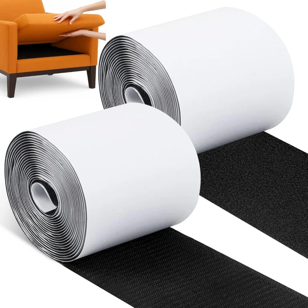 2PCS/set 1/2/3meters Nylon Couch Cushion Non-Slip Grip Tape Adhesive Hook and Loop Strips Sticker Fabric Fasteners Adhesive Tape