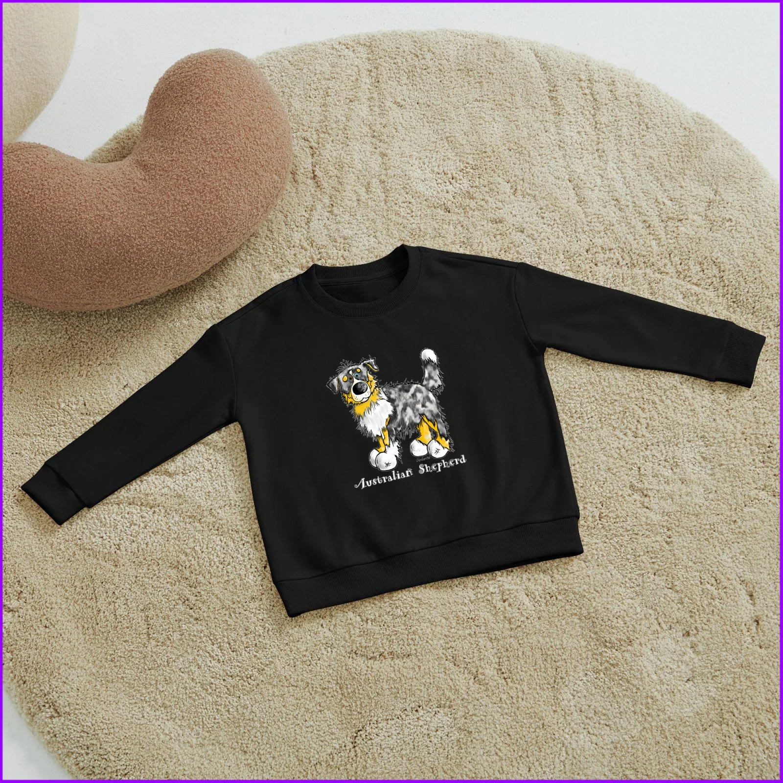 Australian Shepherd Dog Kids Boys Girls Hoodies Sweatshirts Clothing Sweatshirts Tops Teen Clothes Rainbow Friends High Nightmar