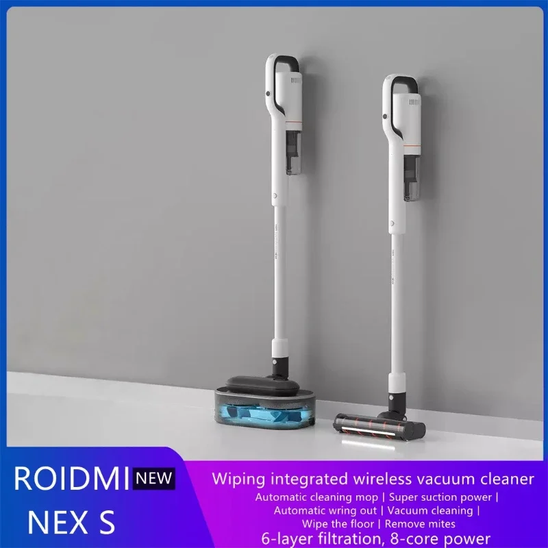 Original ROIDMI NEX S Wireless Vacuum Cleaners Powerful Smart Vertical Washing Handheld Cleaner MJ Home Appliances Car Products