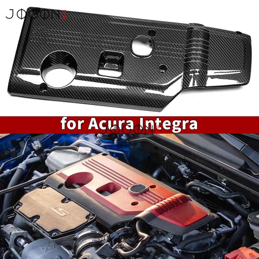 Engine Bay Cover Replacement for Acura Integra Type S 2023-2025 Dry Carbon Fiber Engine Valve Panel Trim Exterior Accessories